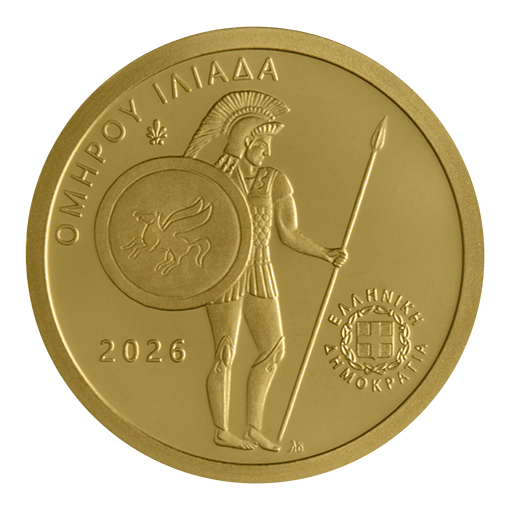 100 Euro 2026 Goldmünze Griechenland: Der Zorn des Achilleus – Die Entführung der Briseis