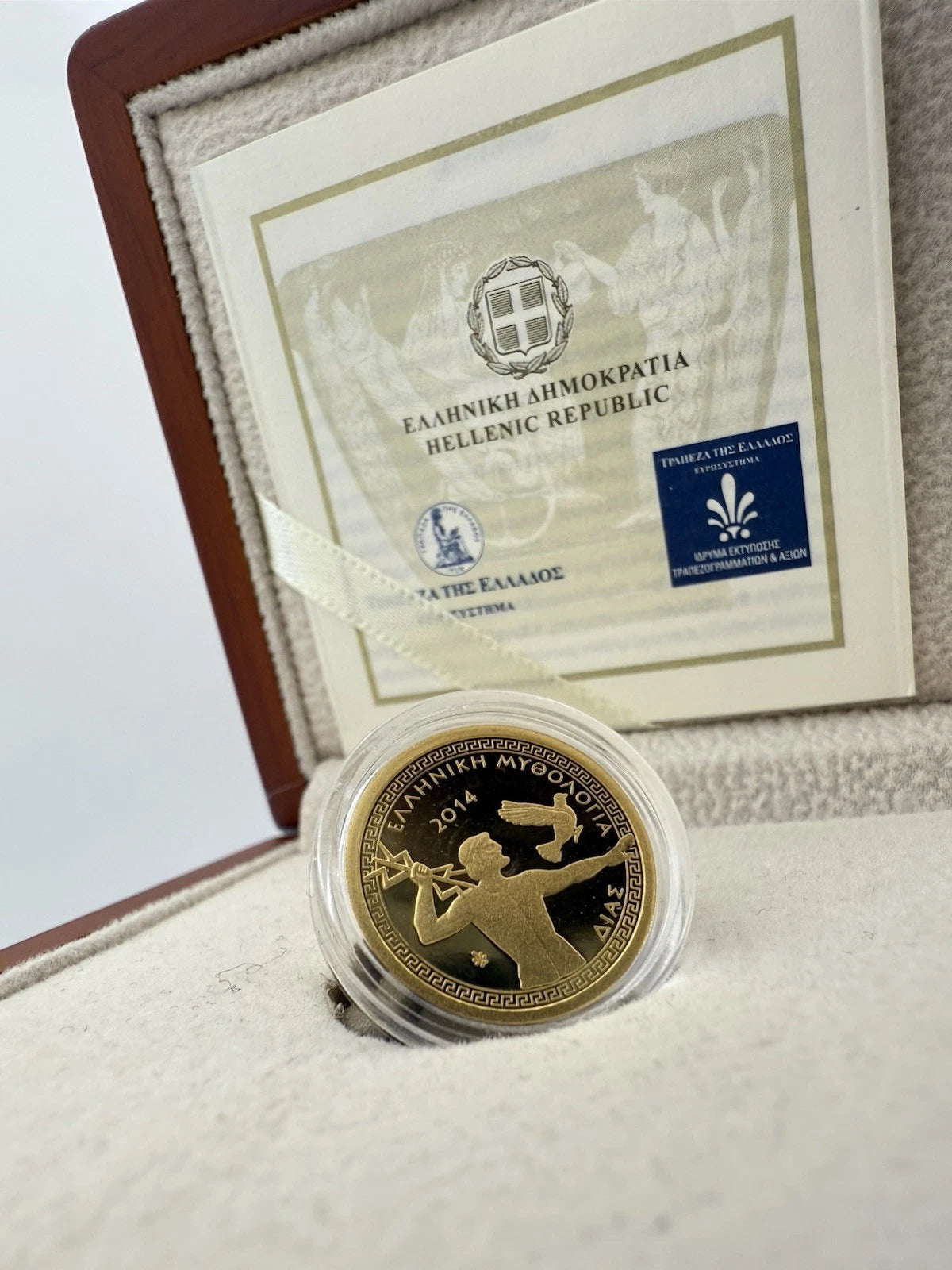 100€ Goldmünze Griechenland 2014- Zeus (Olympische Götter)