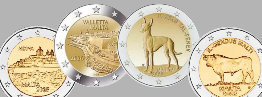 Malta Gedenkmünzen und 2€ Sondermünzen
