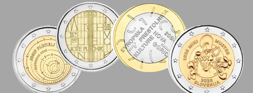Slowenien Gedenkmünzen und 2€ Sondermünzen