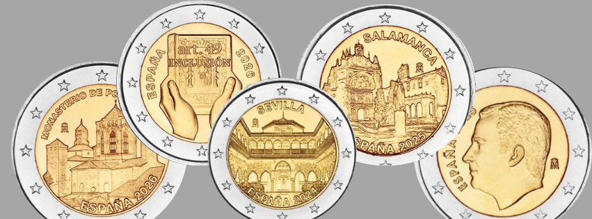 Spanien Gedenkmünzen und 2€ Sondermünzen