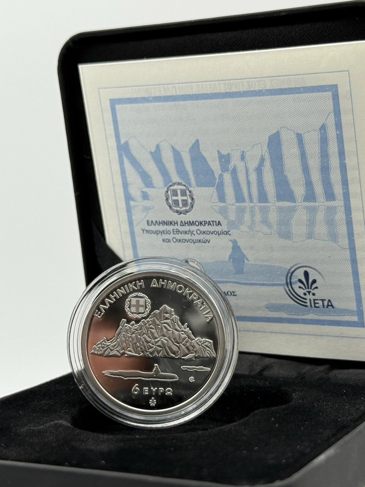 Griechenland 6 Euro Silbermünze 2025 – Schutz der Gletscher