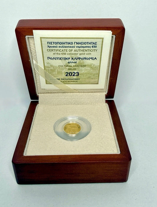 Griechenland 50 Euro Gold Münze 2023 - Delos