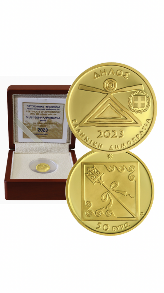 Griechenland 50 Euro Gold Münze 2023 - Delos
