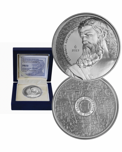 10€ Silbermünze Griechenland 2023 - Euklid