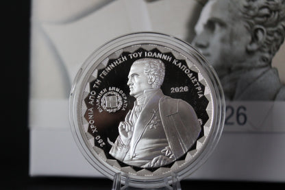 10€ Silbermünze Griechenland 2026 Ioannis Kapodistrias