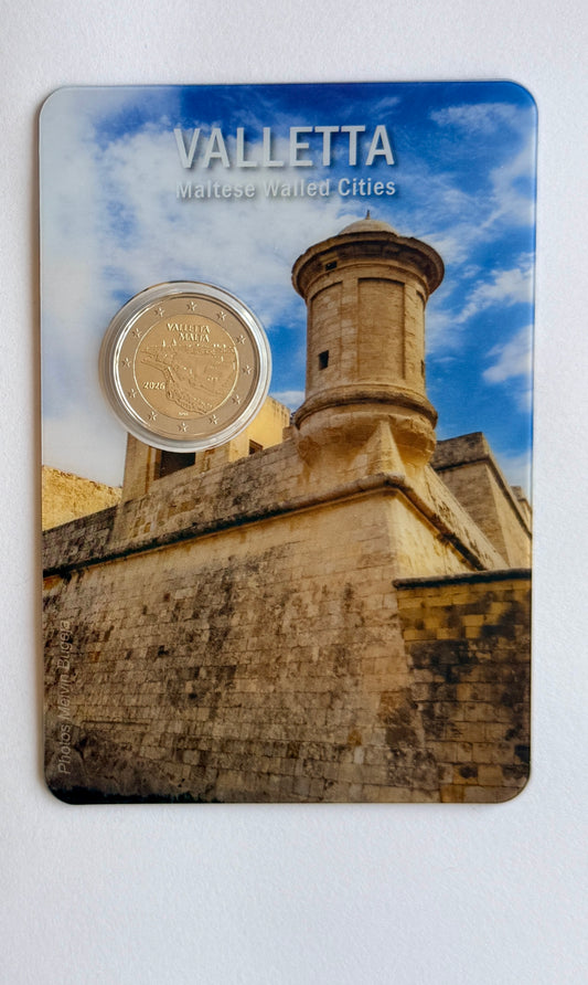 2€ Malta 2026 Valletta Coincard