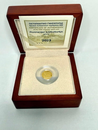 Griechenland 50 Euro Gold Münze 2023 - Delos