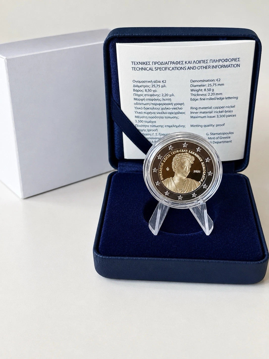 2 Euro Griechenland 2024 PP - 150. Geburtstag von Penelope Delta