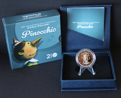 2€ Italien 2026 - Pinocchio Carlo Collodi Proof