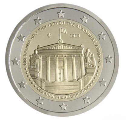 2 Euro Griechenland 2026  100. Jahrestag Akademie Athen Coincard -VVK-