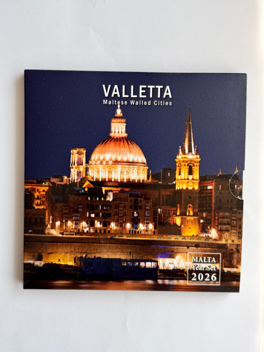 Malta 2026 Kursmünzensatz Inkl. 2€ Valletta