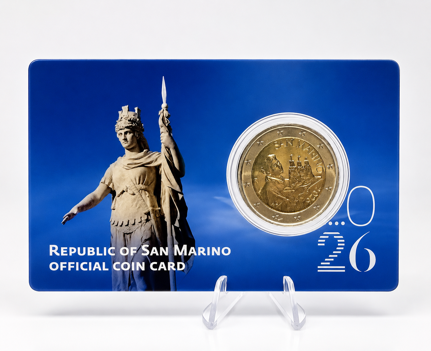 2€ Coincard San Marino 2026 - Freiheitsstatue
