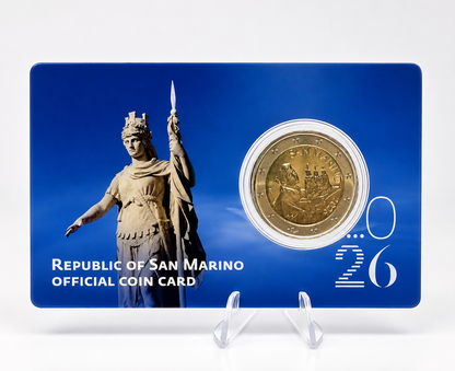 2€ Coincard San Marino 2026 - Freiheitsstatue