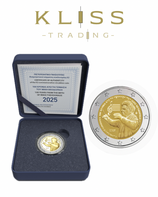 2€ Griechenland 2025 - 100. Geburtstag von Mikis Theodorakis