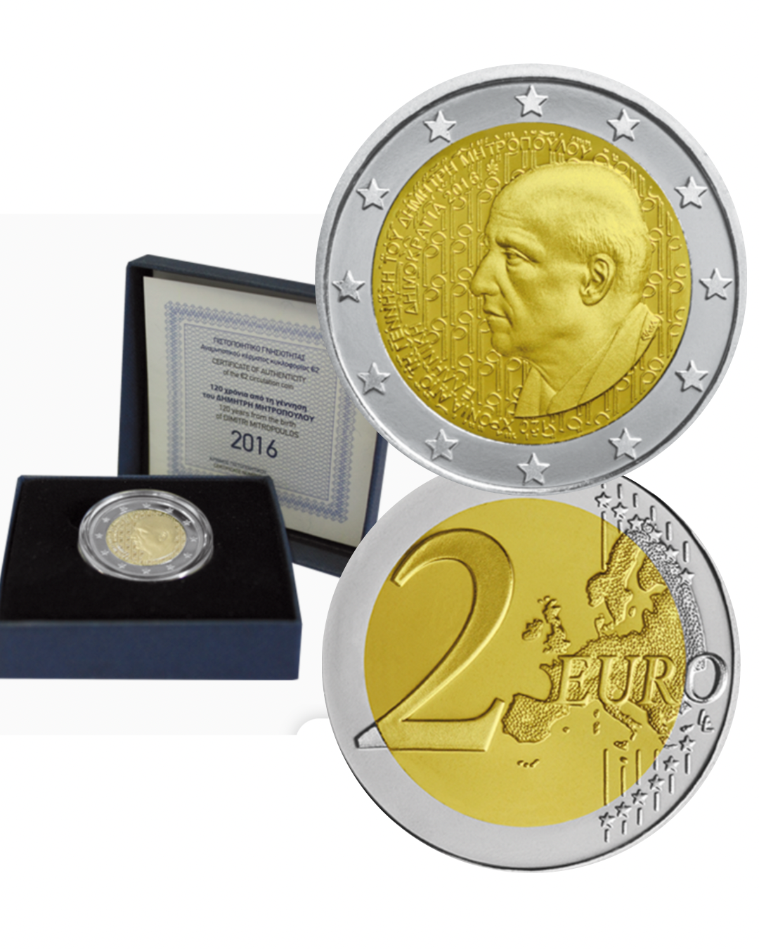 2€ Griechenland 2016 - 120. Geburtstag Dimitris Mitropoulos