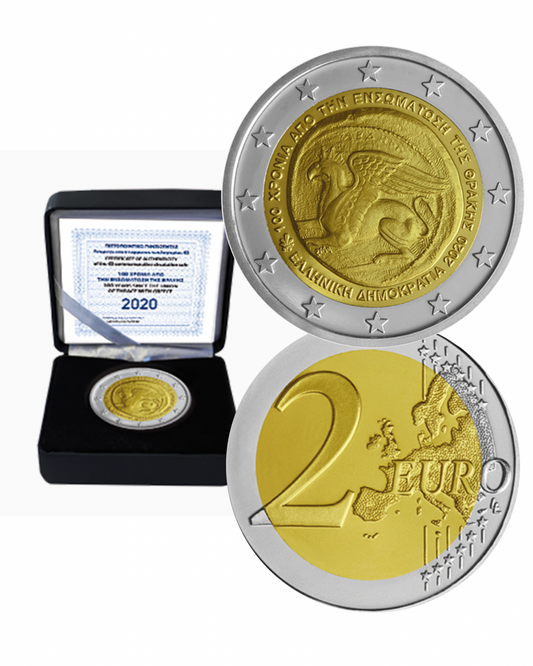 2€ Griechenland 2020 - 100 Jahre Vereinigung Thrakiens mit Griechenland