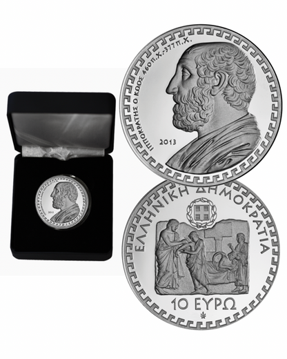 10€ Silbermünze Griechenland 2013 - Hippocrates