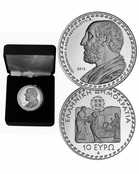 10€ Silbermünze Griechenland 2013 - Hippocrates