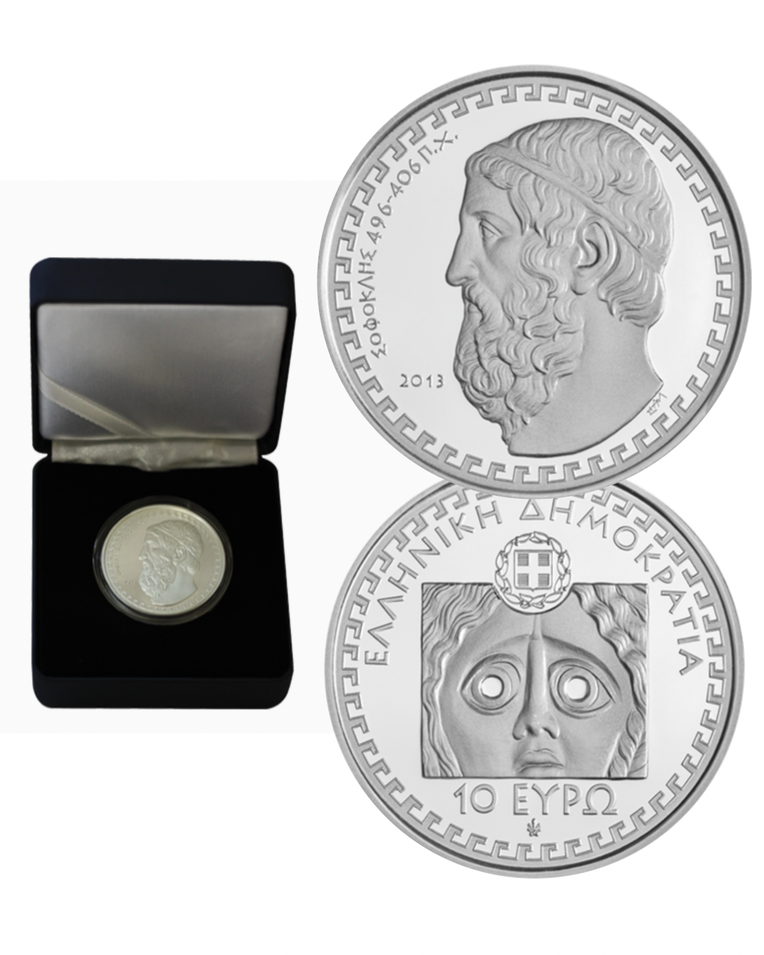 10€ Silbermünze Griechenland 2013- Sophocles