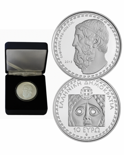 10€ Silbermünze Griechenland 2013- Sophocles