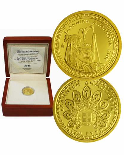 100€ Goldmünze Griechenland 2015 - Hera (Olympische Götter)