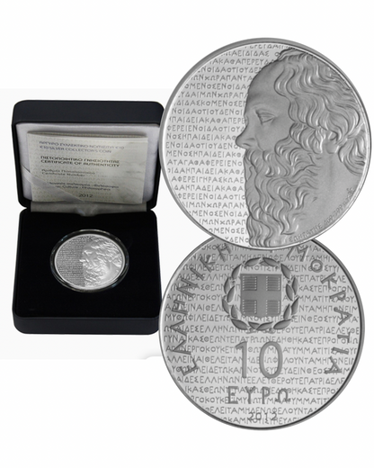 10€ Silbermünze Griechenland 2012 - Sokrates