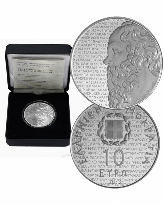 10€ Silbermünze Griechenland 2012 - Sokrates