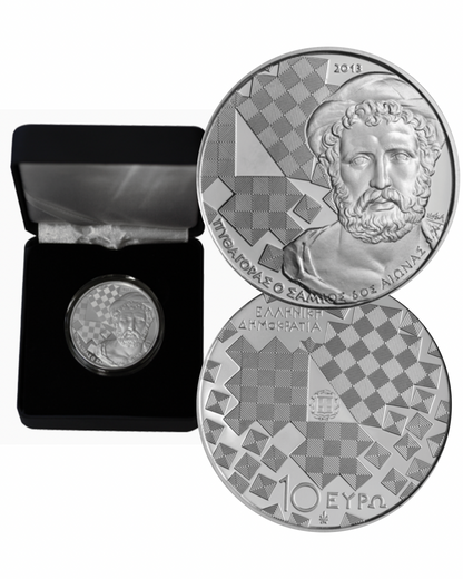 10€ Silbermünze Griechenland 2013 - Pythagoras