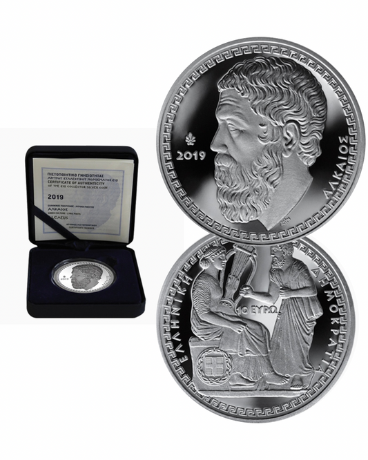 10€ Silbermünze Griechenland 2019 - Alcaeus