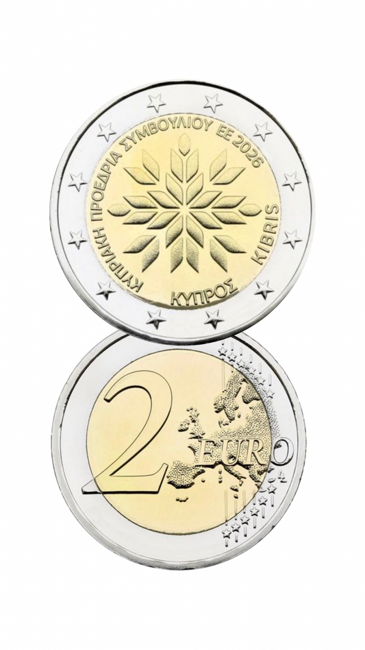 2€ Zypern 2026 Vorsitz Zypern im Rat der EU Proof - Vorverkauf -