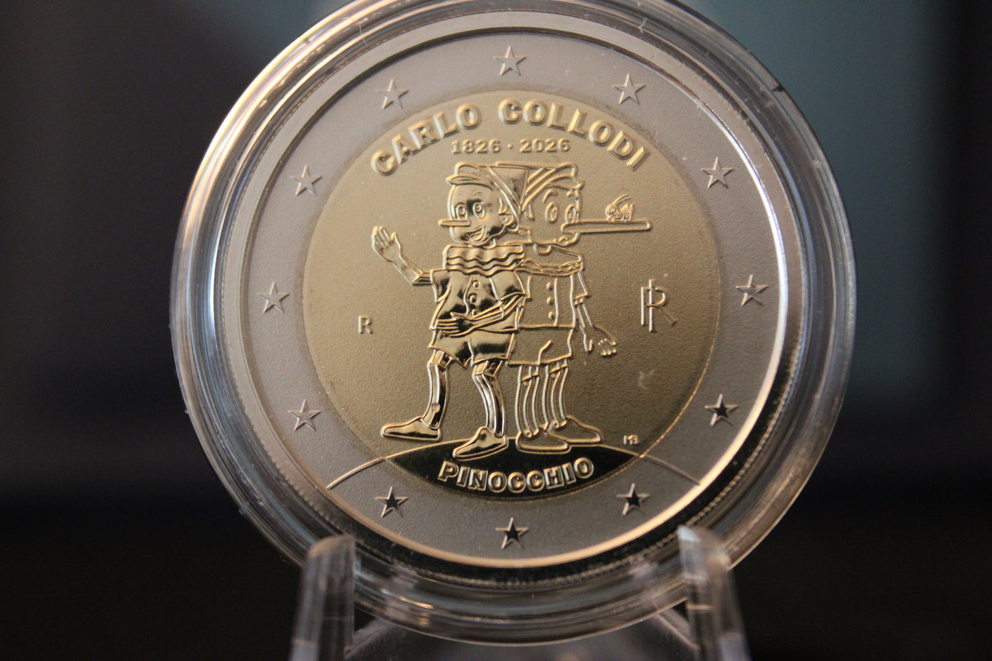 2€ Italien 2026 Reverse Proof - Carlo Collodi Pinocchio