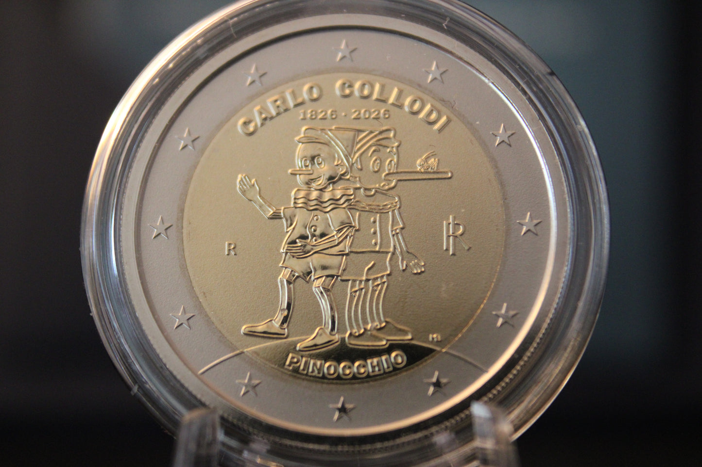 2€ Italien 2026 Reverse Proof - Carlo Collodi Pinocchio