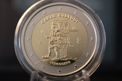 2€ Italien 2026 Reverse Proof - Carlo Collodi Pinocchio