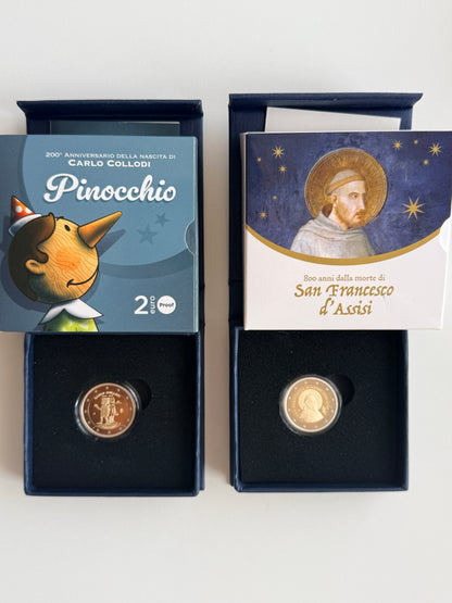 2€ Italien 2026 - Pinocchio & Franz v. Assisi PP