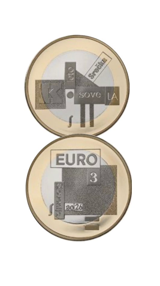 3€ Slowenien 2026 Jahr des Dichters Srečko Kosovel -Vorverkauf-