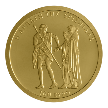 100 Euro 2026 Goldmünze Griechenland: Der Zorn des Achilleus – Die Entführung der Briseis