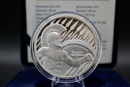 10€ Silbermünze Griechenland 2020 - 2500 Jahre Schlacht bei den Thermopylen