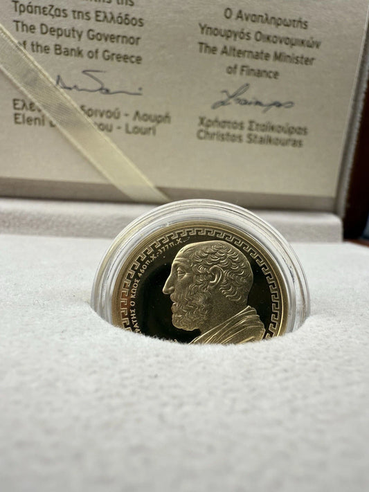 200€ Goldmünze Griechenland 2013 - Hippocrates ++ ZERTIFIKAT NR. 1 ++