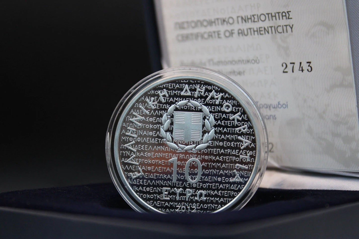 10€ Silbermünze Griechenland 2012 - Aischylos