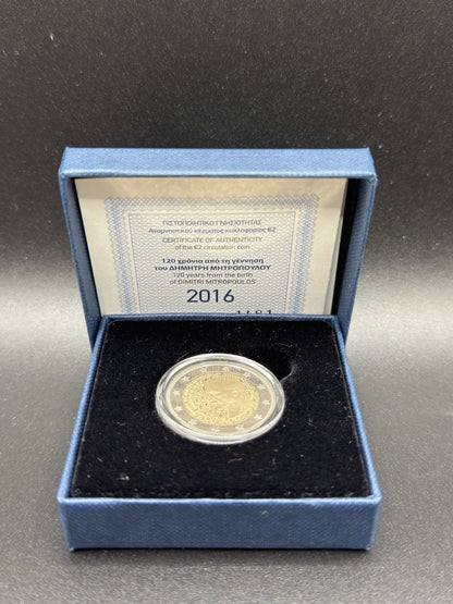 2€ Griechenland 2016 - 120. Geburtstag Dimitris Mitropoulos