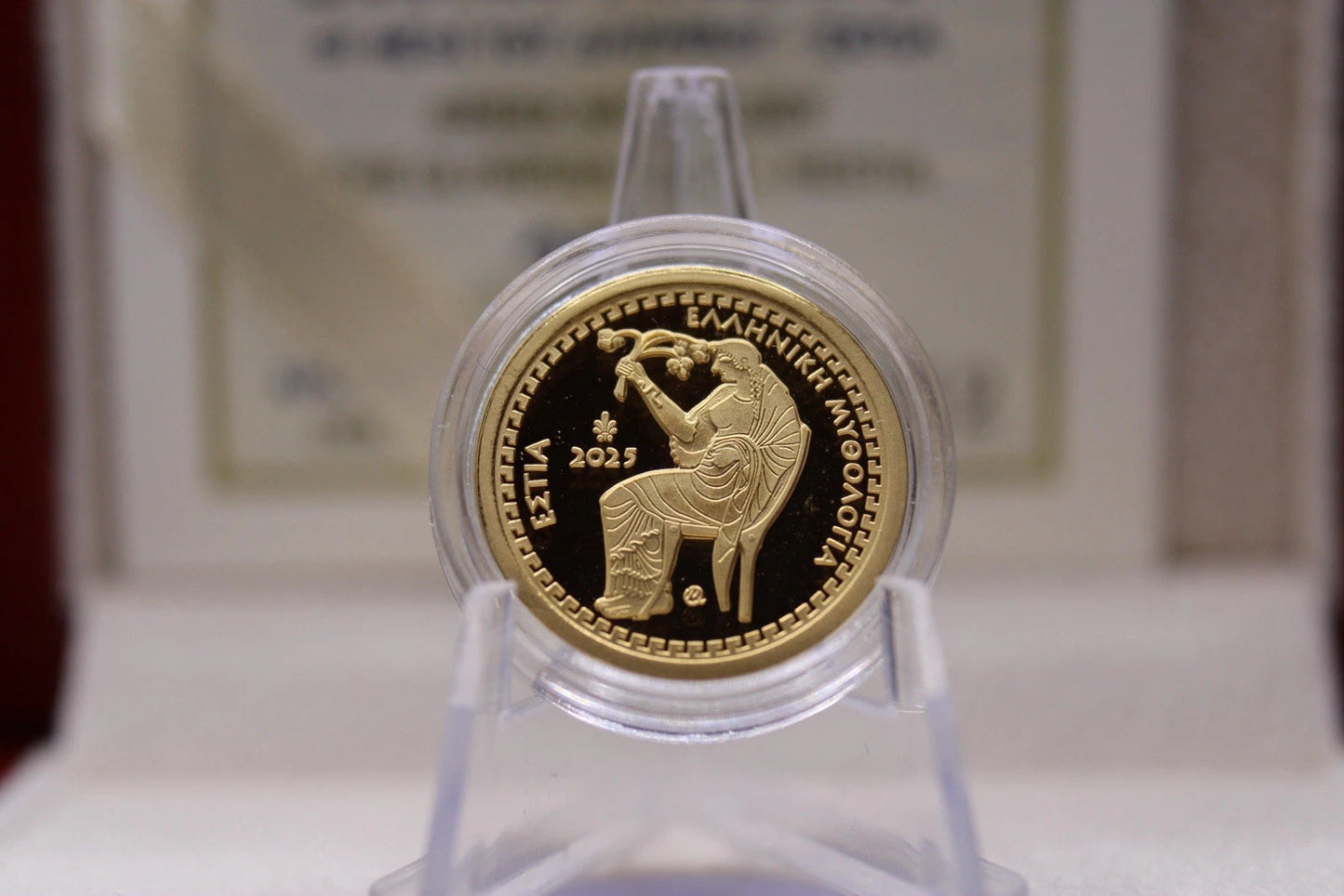 100€ Goldmünze Griechenland 2025 - Hestia (Olympische Götter)