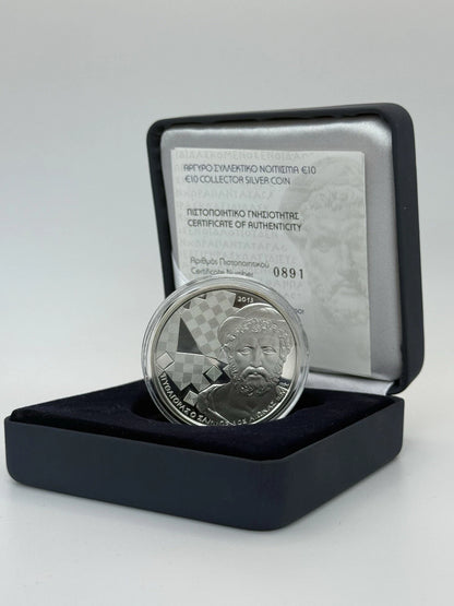 10€ Silbermünze Griechenland 2013 - Pythagoras