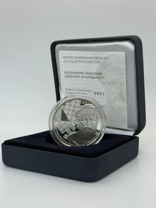 10€ Silbermünze Griechenland 2013 - Pythagoras