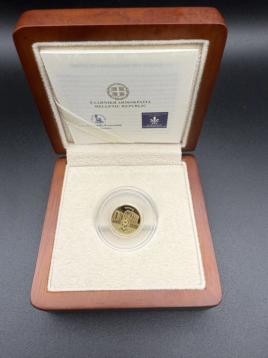 50 € Goldmünze Griechenland 2018 - Poseidon-Tempel Sounion