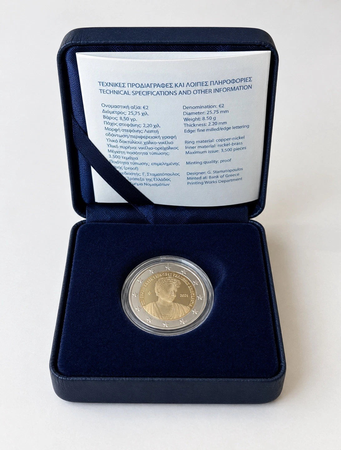 2 Euro Griechenland 2024 PP - 150. Geburtstag von Penelope Delta