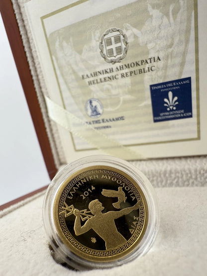 100€ Goldmünze Griechenland 2014-  Zeus (Olympische Götter)