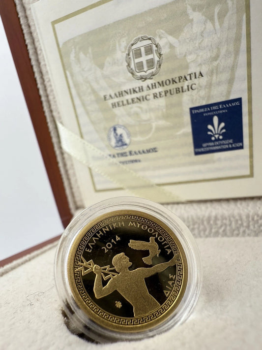 100€ Goldmünze Griechenland 2014-  Zeus (Olympische Götter)