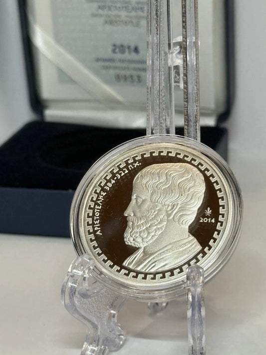 10€ Silbermünze Griechenland 2014 - Aristoteles